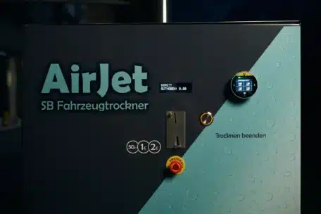 Revolutionärer AirJet SB-Fahrzeugtrockner